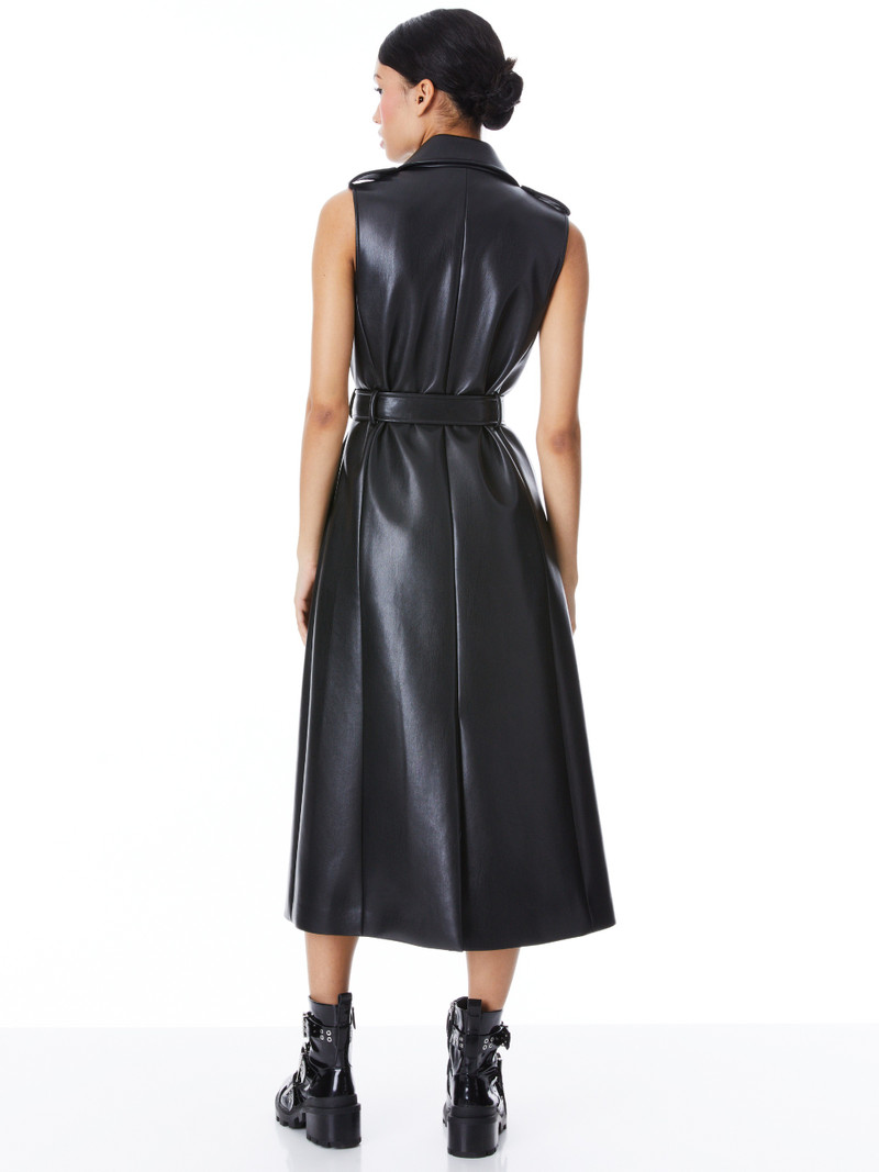 CONAN VEGAN LEATHER BELTED VEST 3