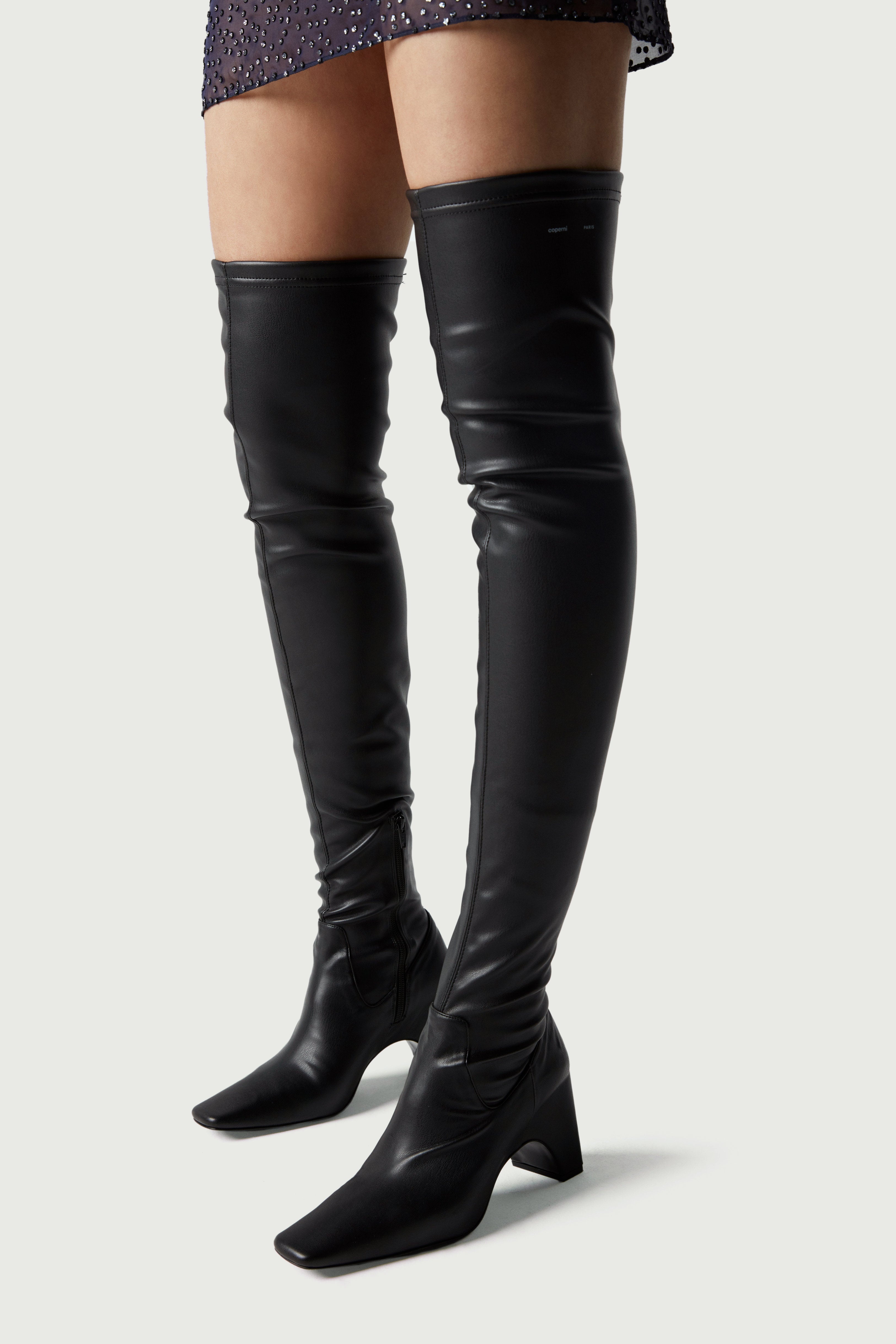 Stretch Thigh High Boot - 2