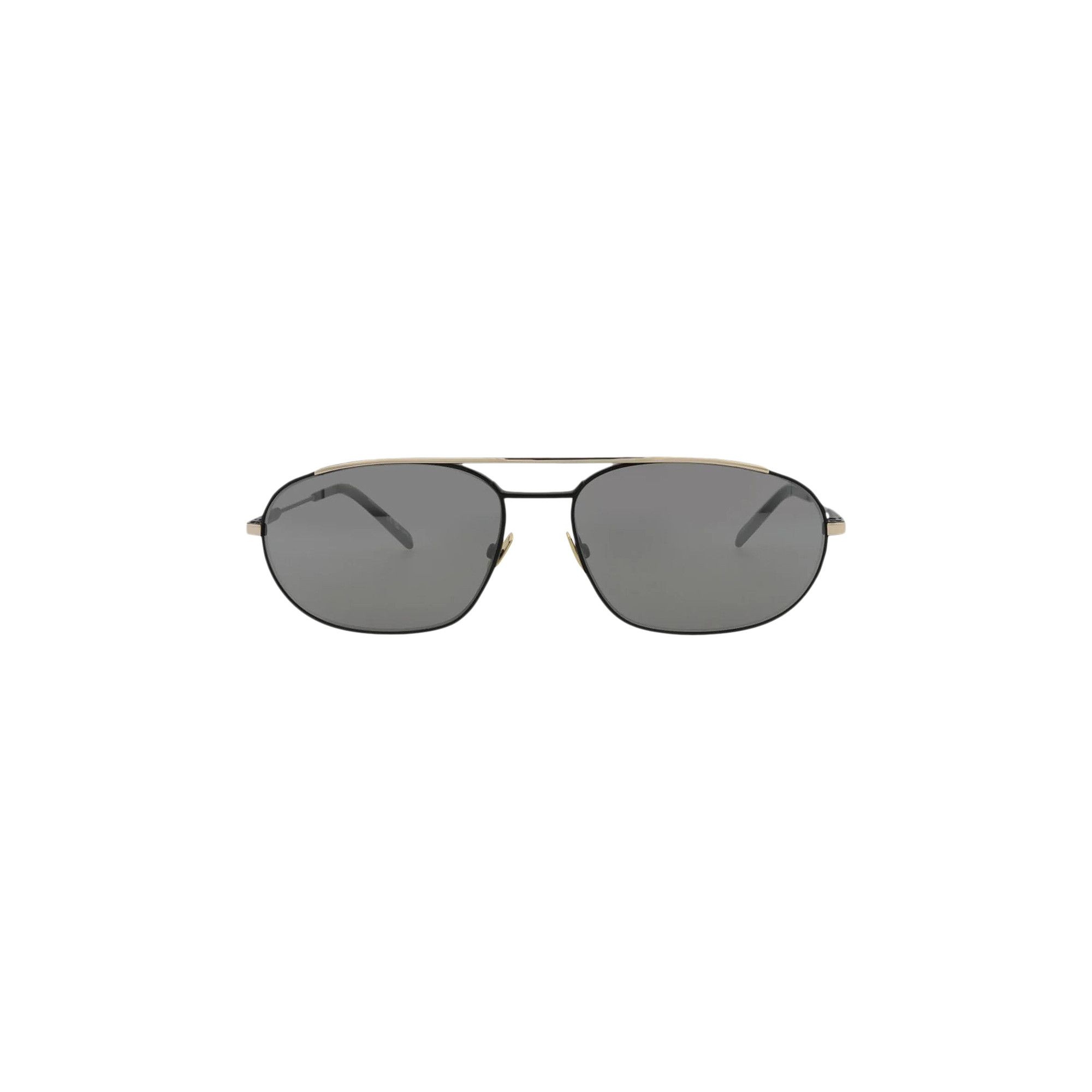 Saint Laurent Oval Sunglasses 'Black/Silver' - 1