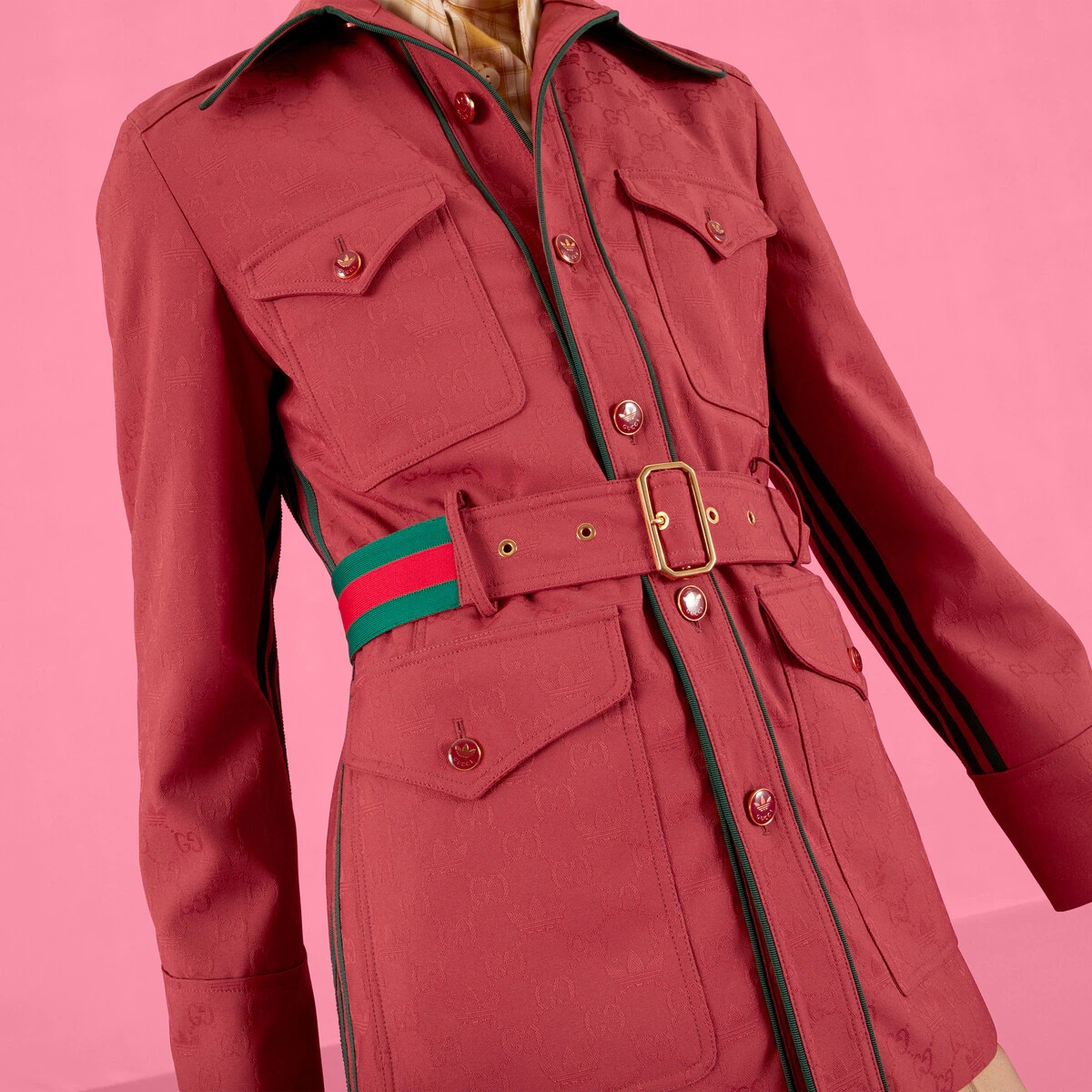 adidas x Gucci GG trefoil jacquard jacket - 4
