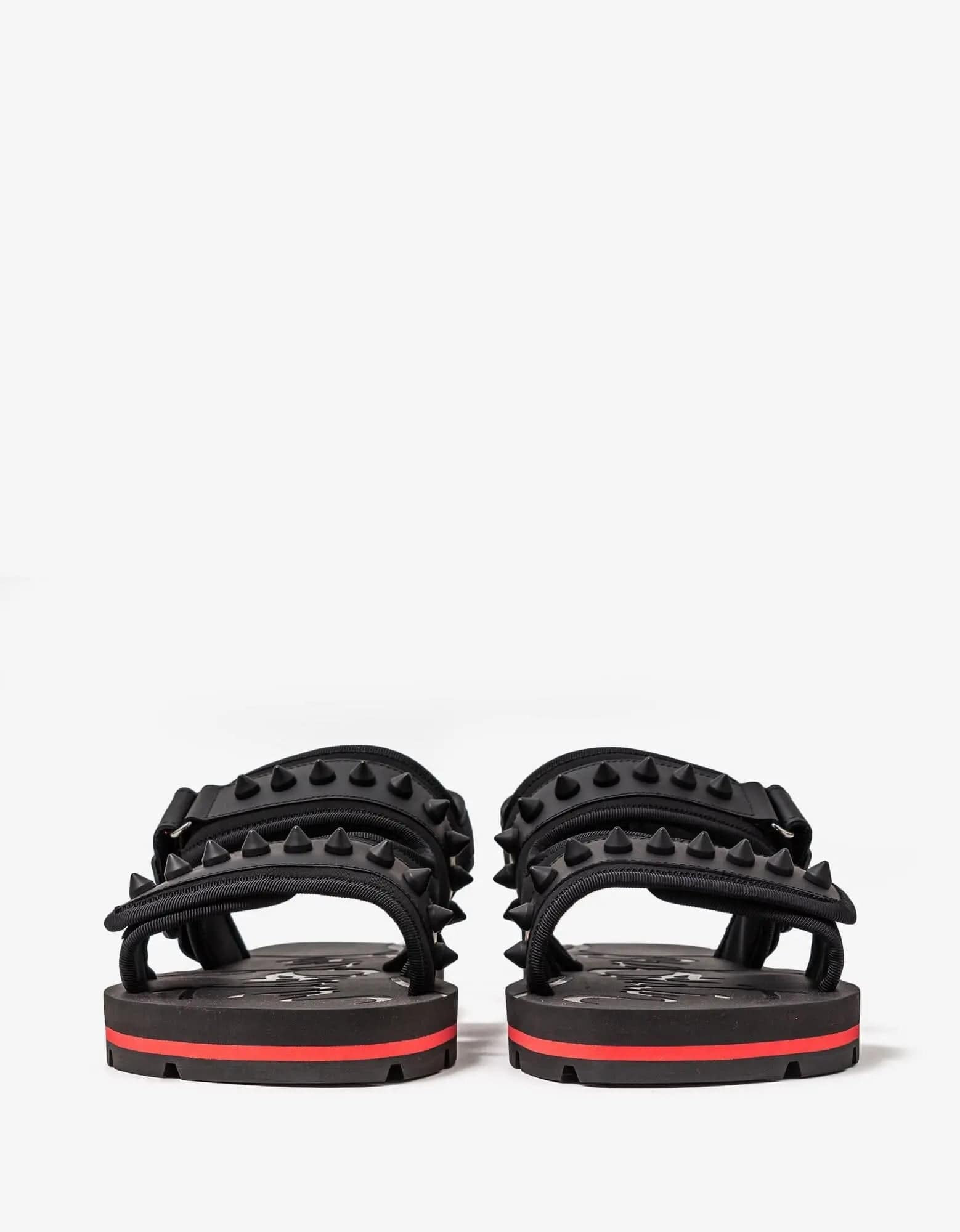 Christian Louboutin Siwa Flat Black Sandals - 5