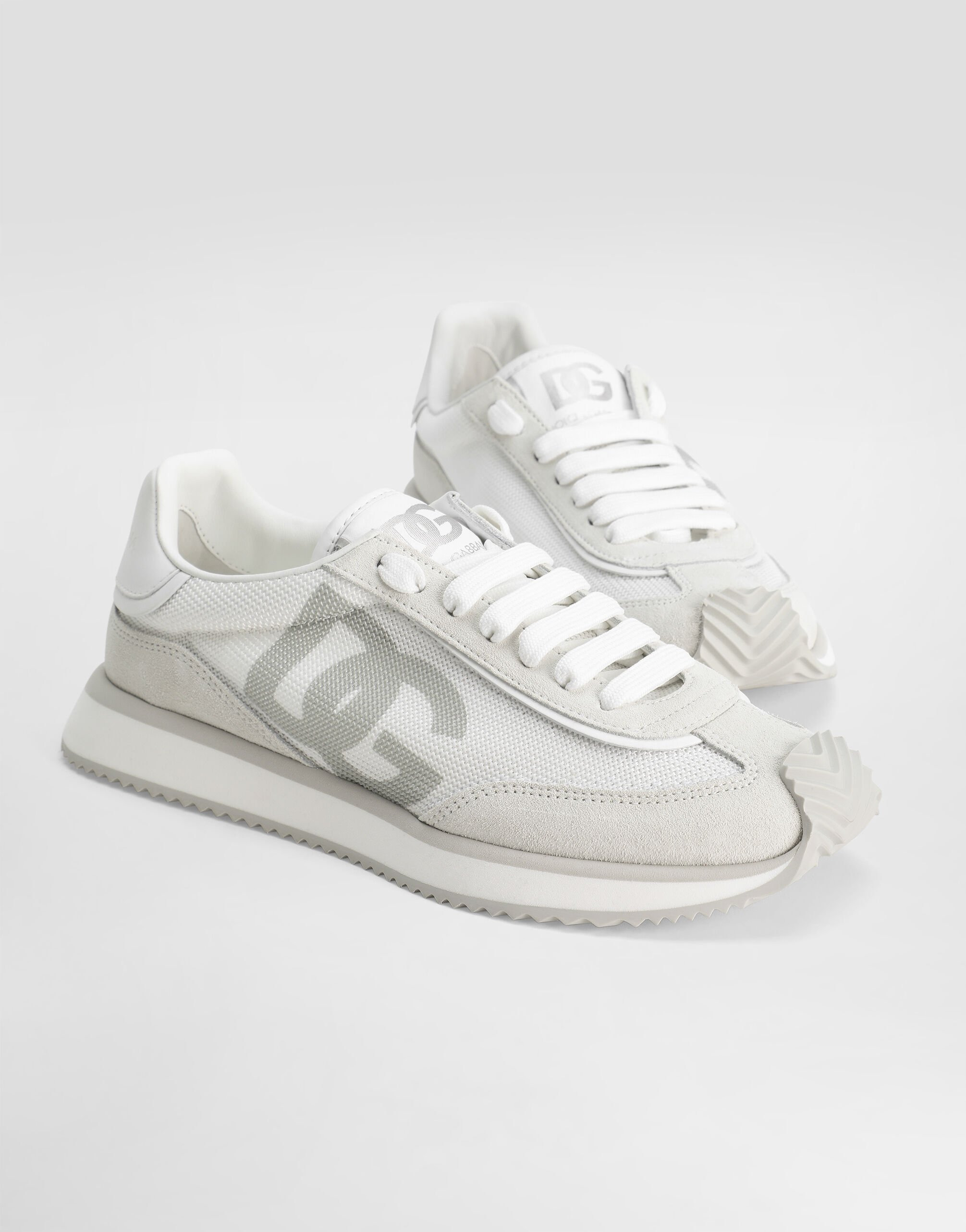 Mixed-material DG CUSHION sneakers - 4