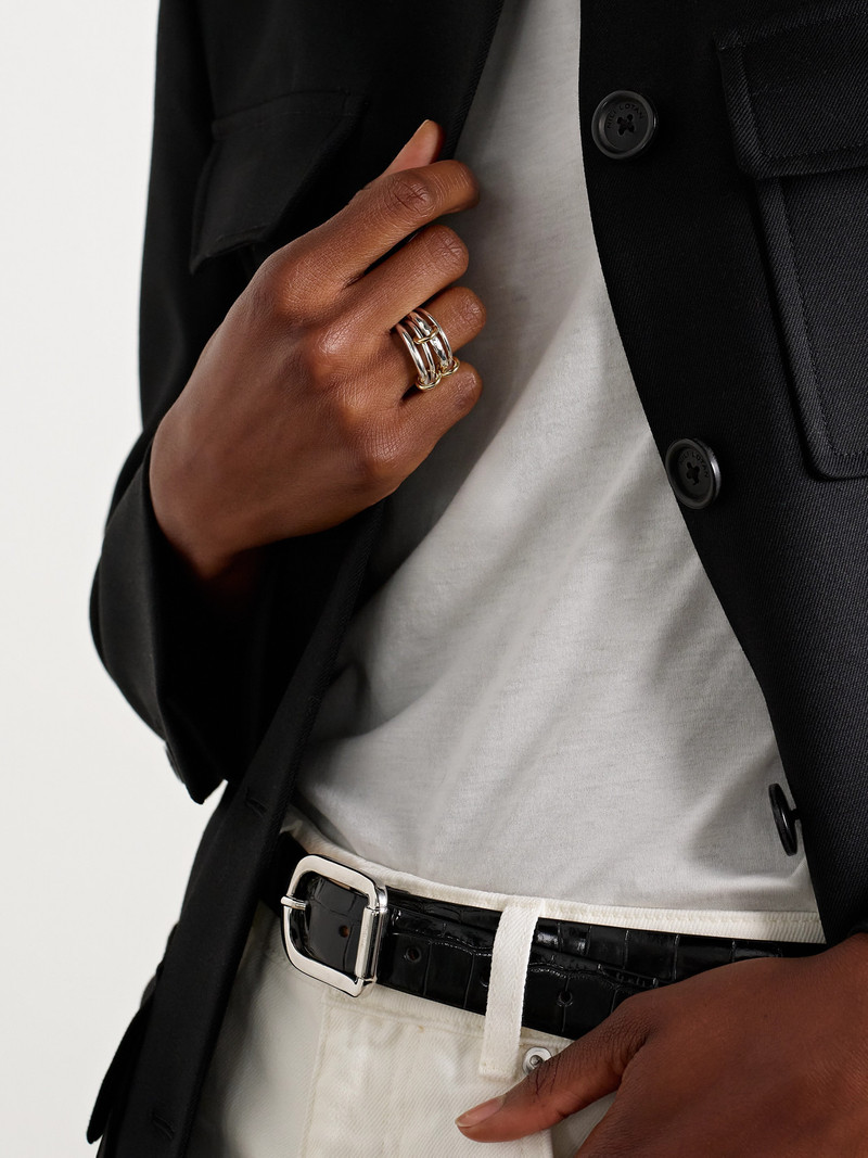 Spinelli Kilcollin Cici Petite Sterling Silver And 18-karat Gold Ring outlook