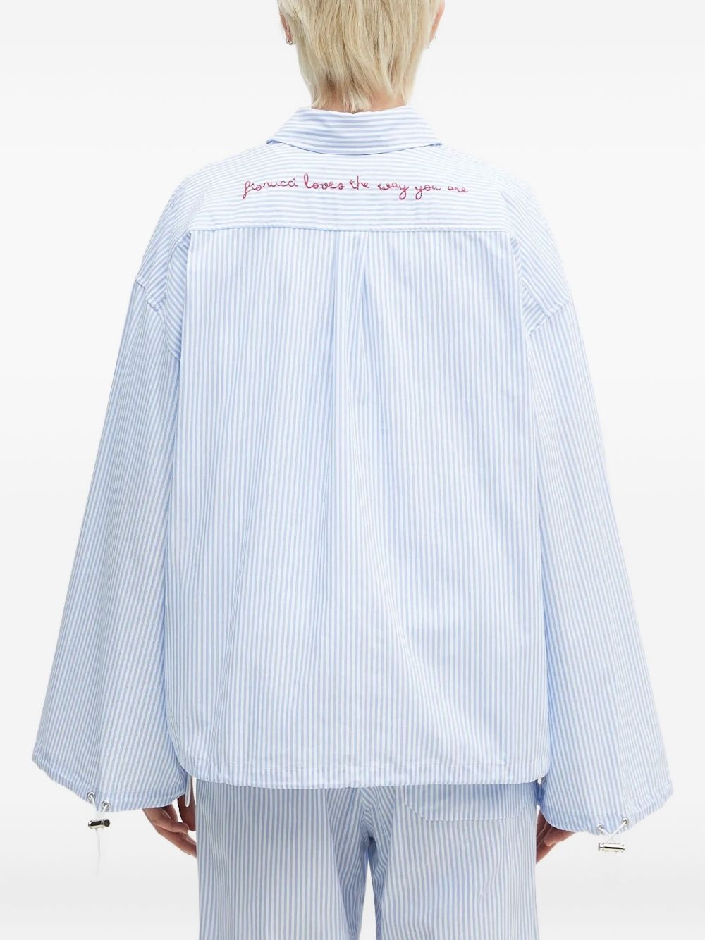 striped embroidered shirt - 3