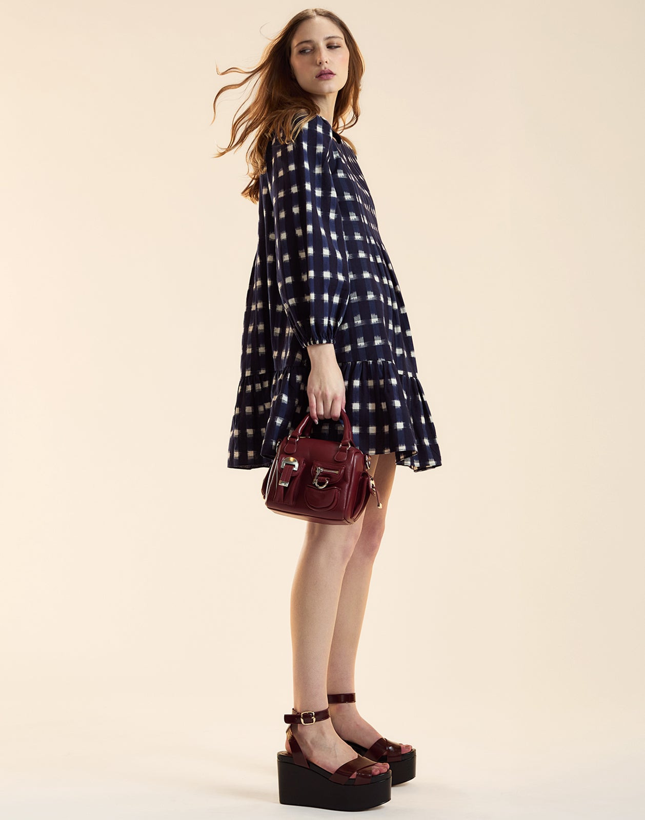 Ingrid Pintuck Mini Dress - 4