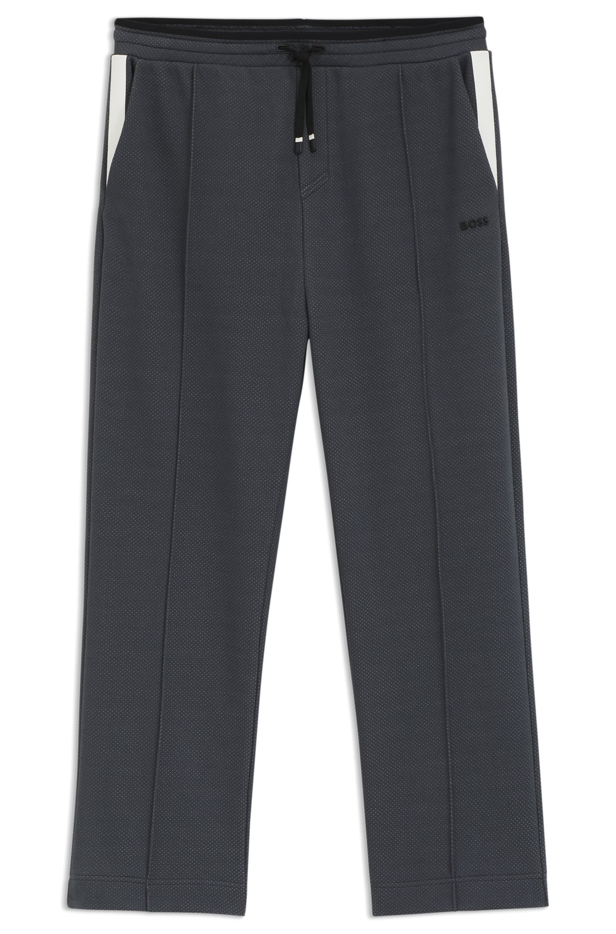 RELAXED-FIT TRACKSUIT BOTTOMS IN QUILTED JACQUARD - 1