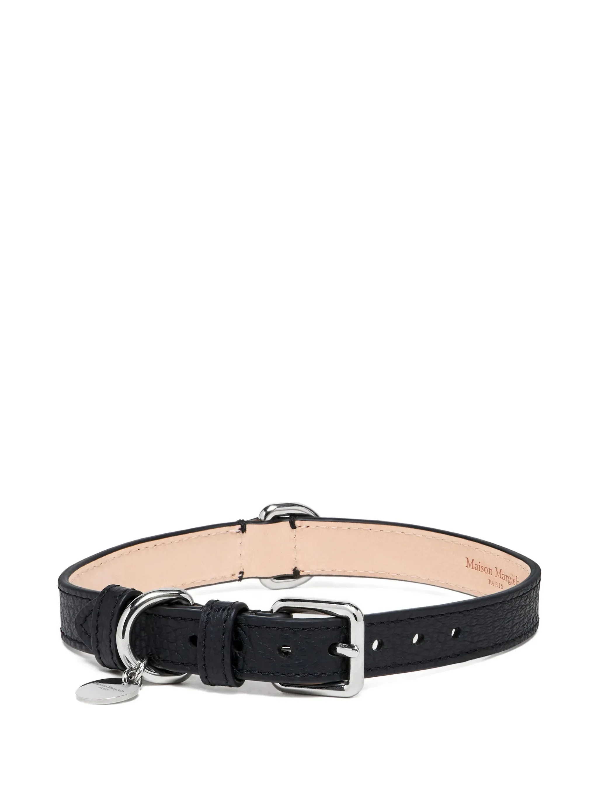 Maison Margiela Grainy-leather Buckle-fastening Keyring - 1