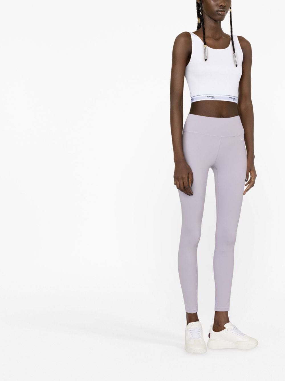 logo-print high-waisted leggings - 3
