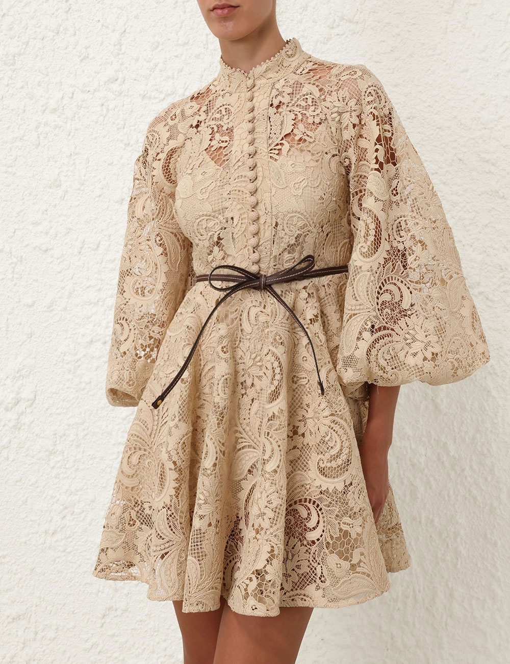 WAVERLY LACE MINI DRESS - 2