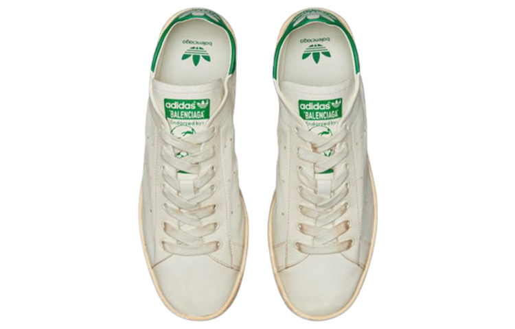 Balenciaga x adidas originals Stan Smith Sneakers 'Vintage White Green' 721835WBDV49703 - 4