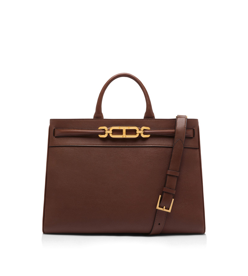 GRAIN LEATHER WHITNEY LARGE TOP HANDLE 1