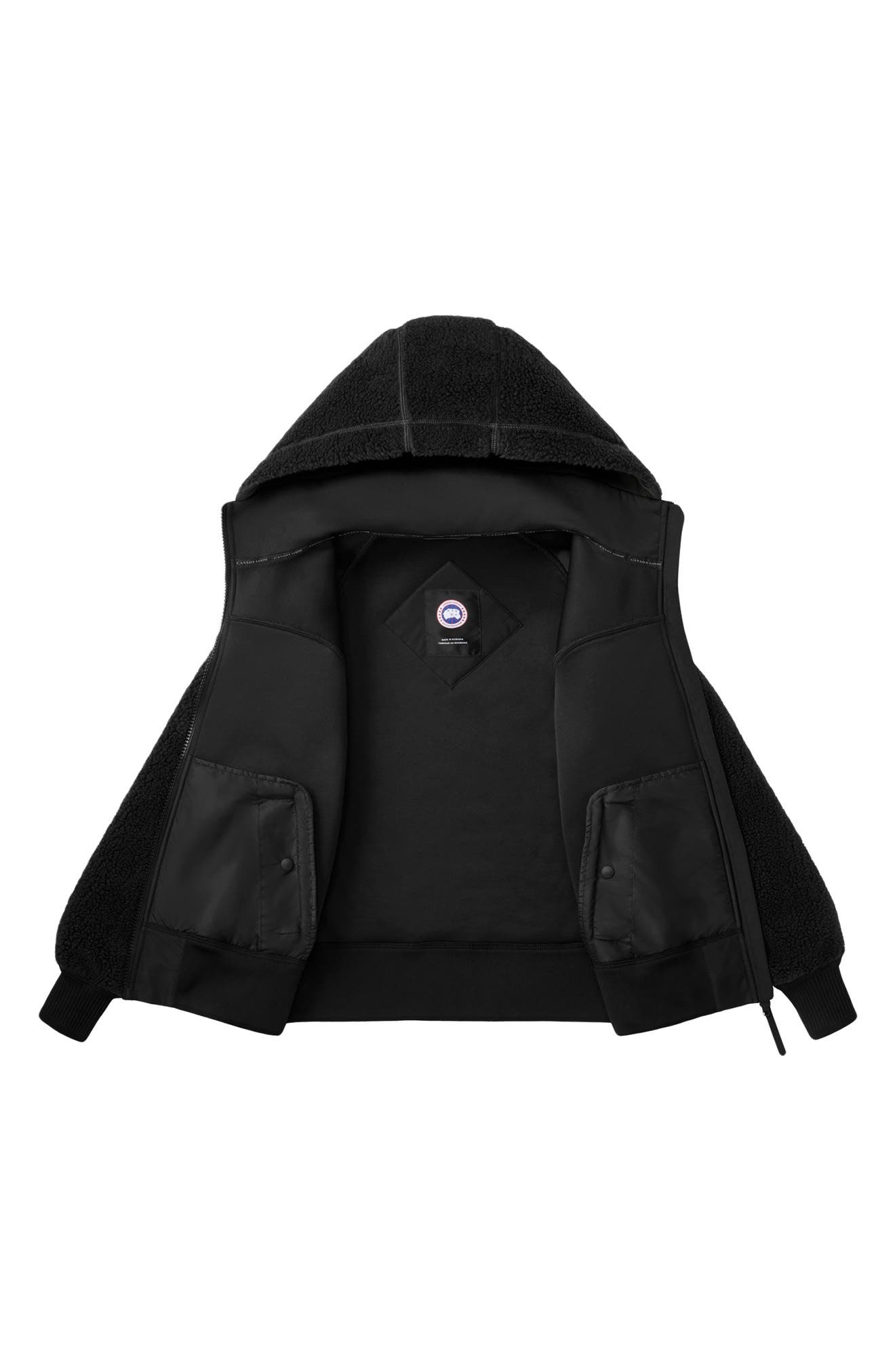 Canada Goose Simcoe Fleece Zip-Up Hooded Jacket in Black at Nordstrom - 2