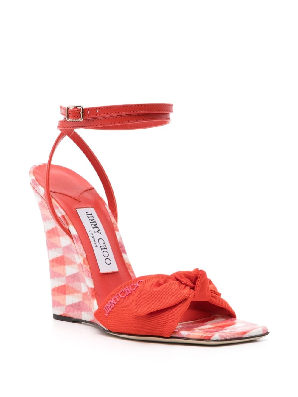 120mm geometric wedge sandals - 2