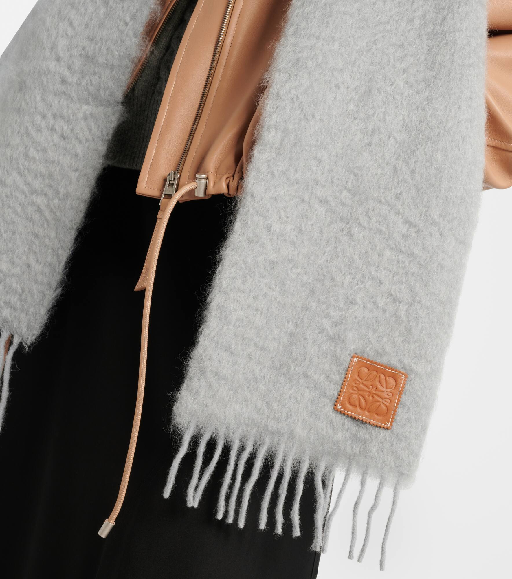 Mohair and wool scarf - 3