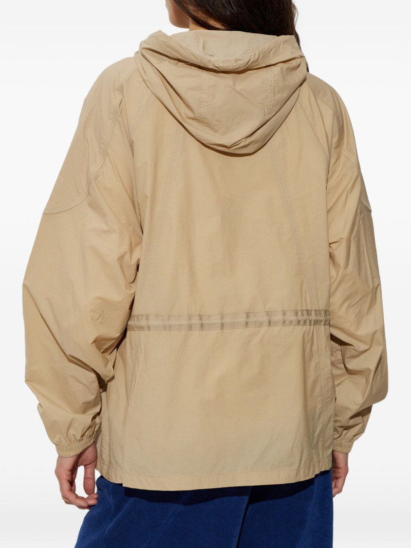 hooded zip-fastening coat 4