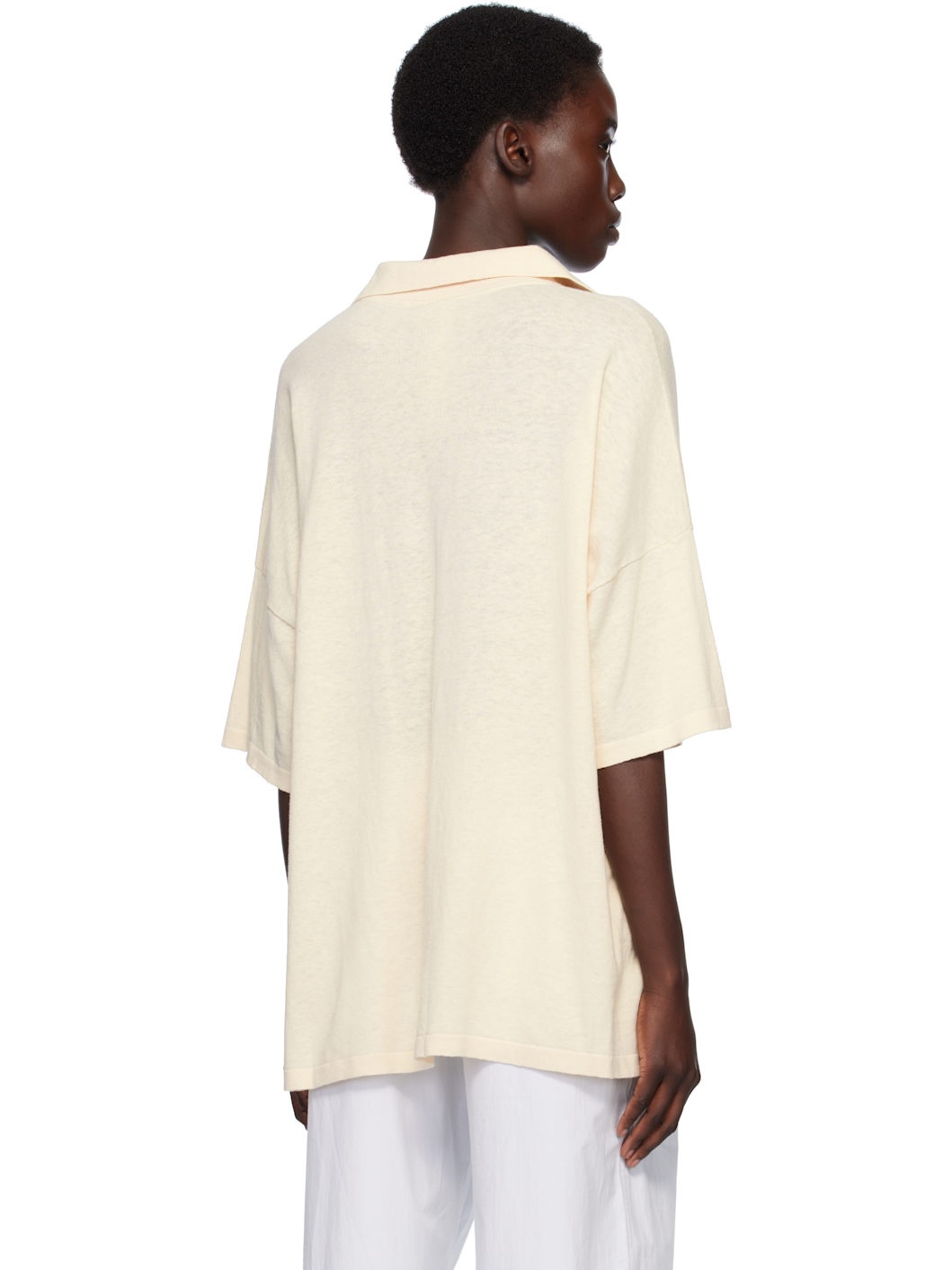 Beige Oversize Polo - 3