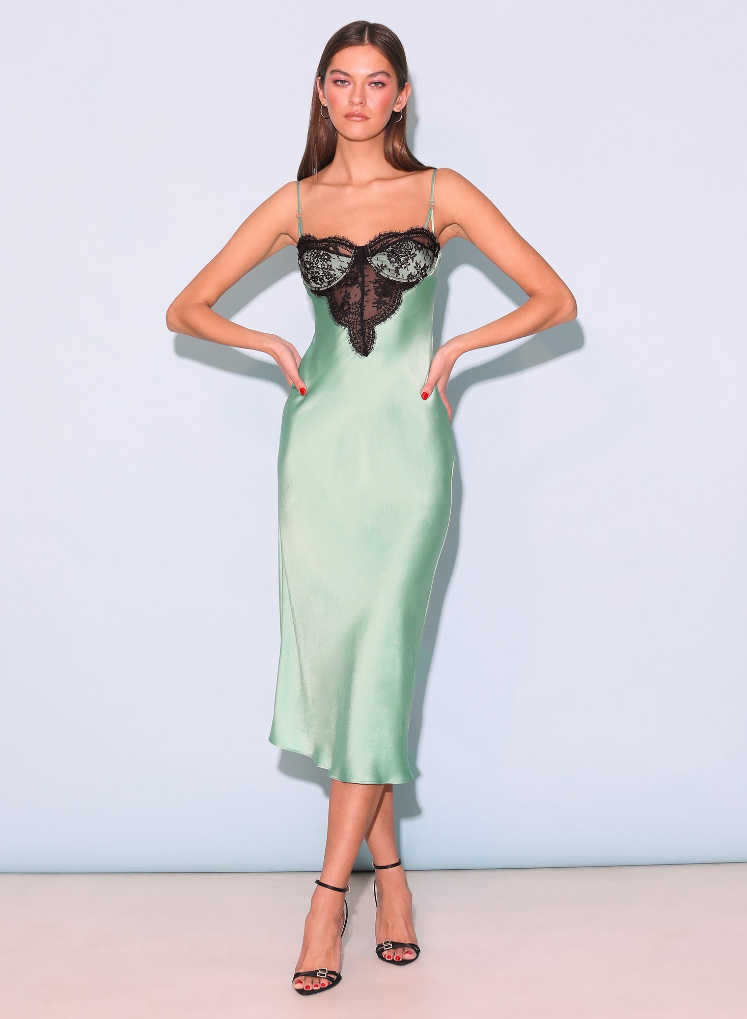 Frankie Lace Cupped Slip Dress - 5