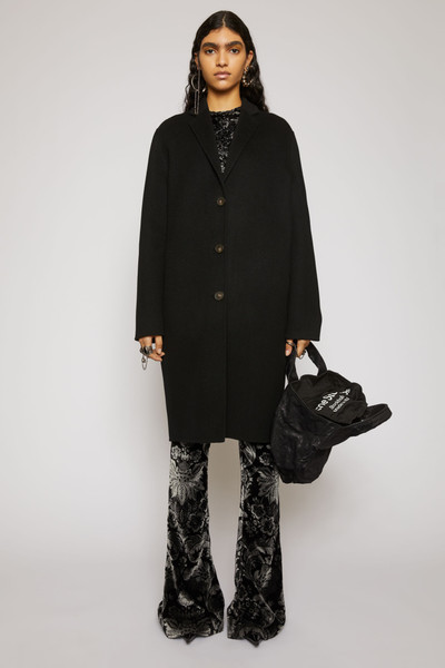 Acne Studios Single-breasted wool coat black outlook