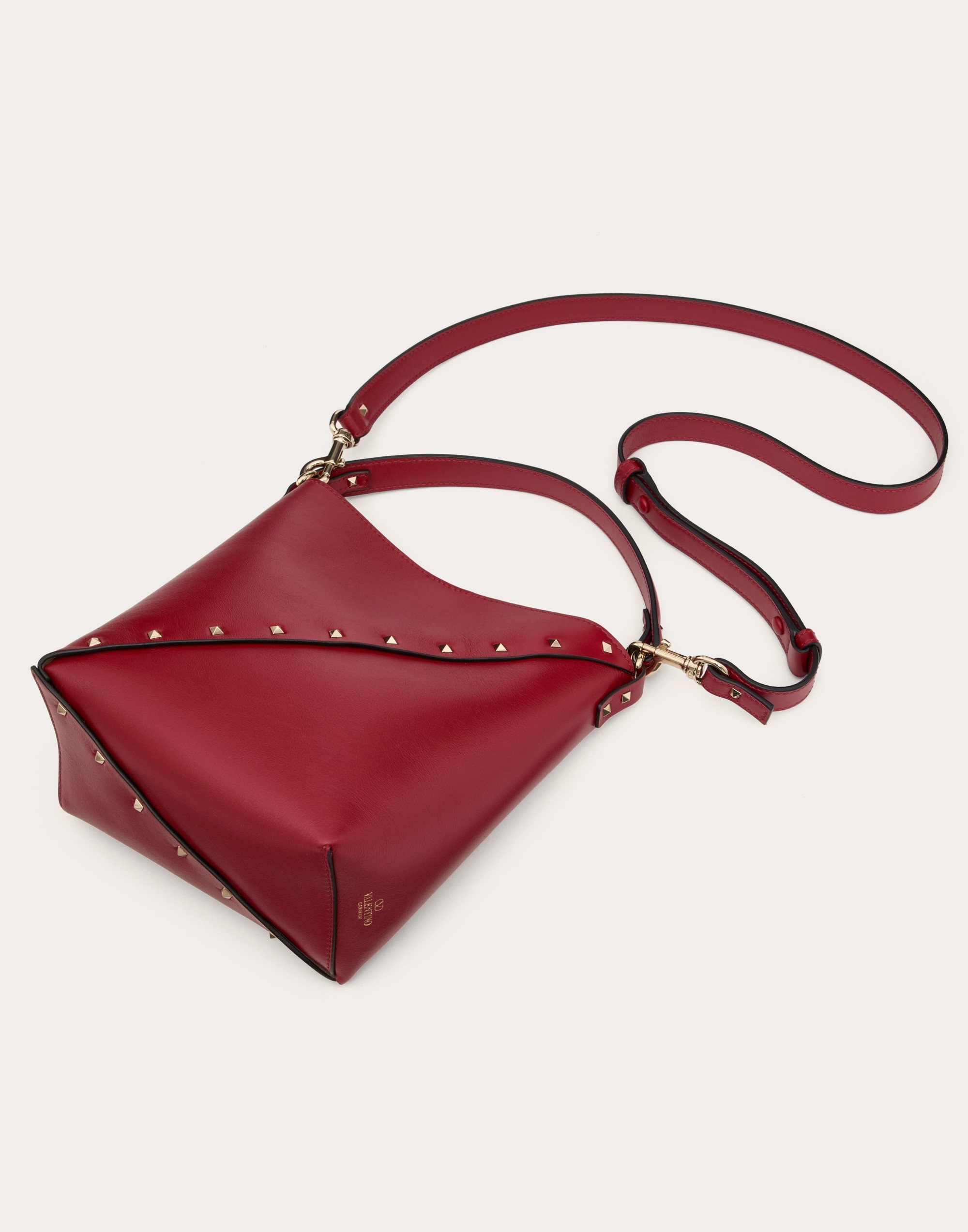 VALENTINO GARAVANI VALENTINO GARAVANI ROCKSTUD WISPY CALFSKIN BUCKET BAG - 6