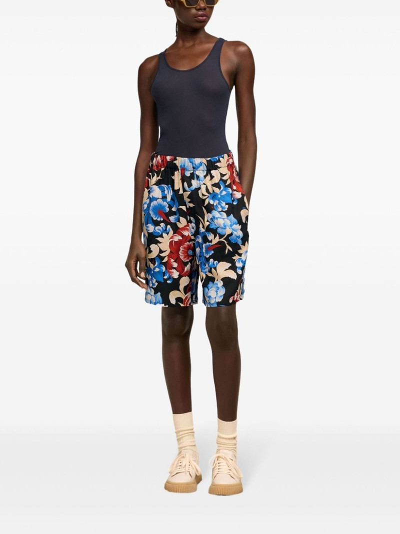 floral-print elasticated-waist shorts 3