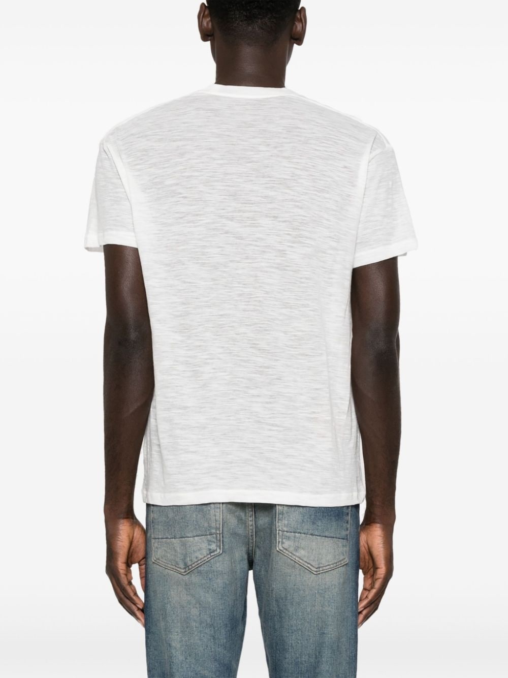 crew-neck cotton-blend T-shirt - 4