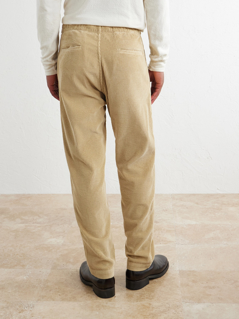 Joggy Straight-Leg Cotton-Corduroy Trousers 4