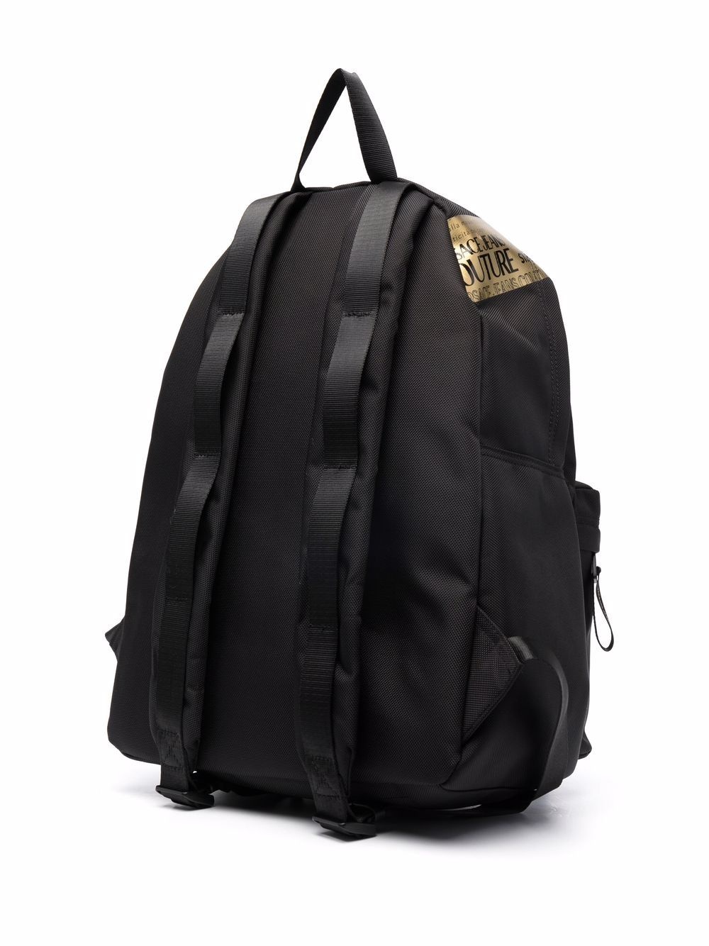 logo-print zipped backpack - 3