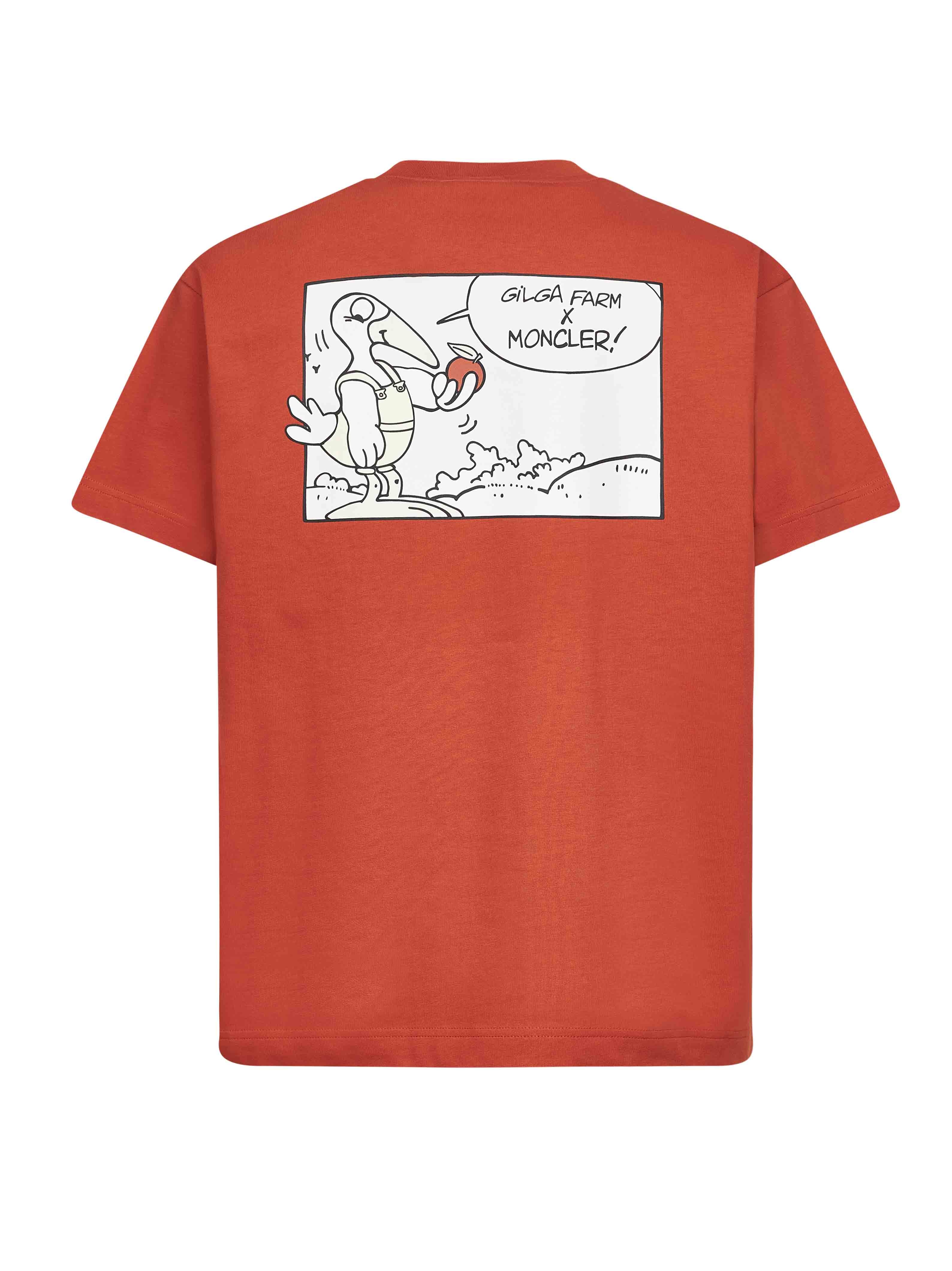 Orange cotton Moncler x Gilga Farm T-shirt - 2