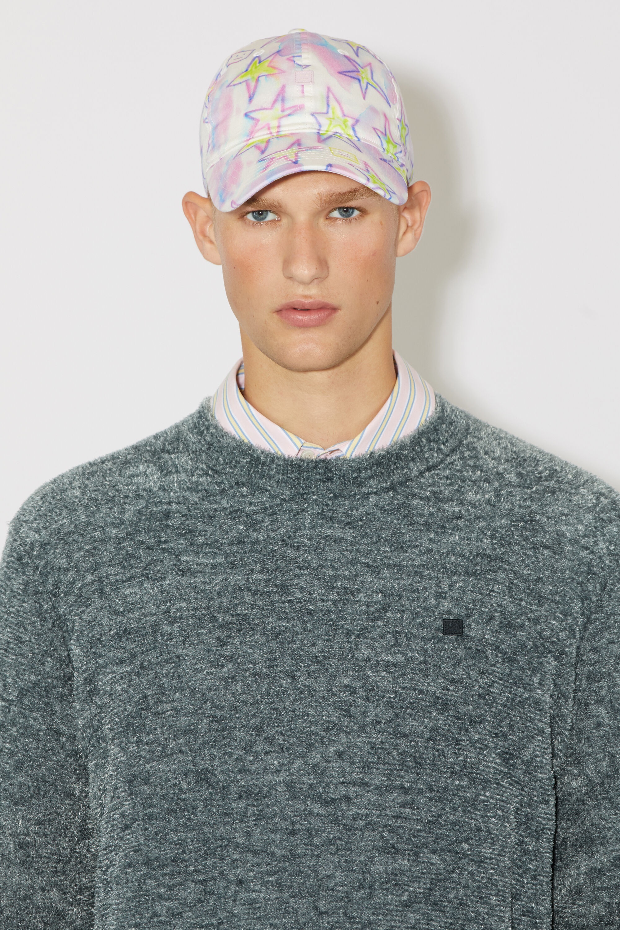 Micro Face patch cap - Pale pink/multi - 3