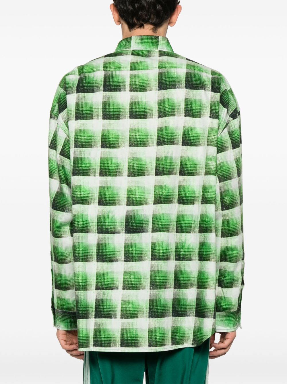 check-pattern shirt - 4