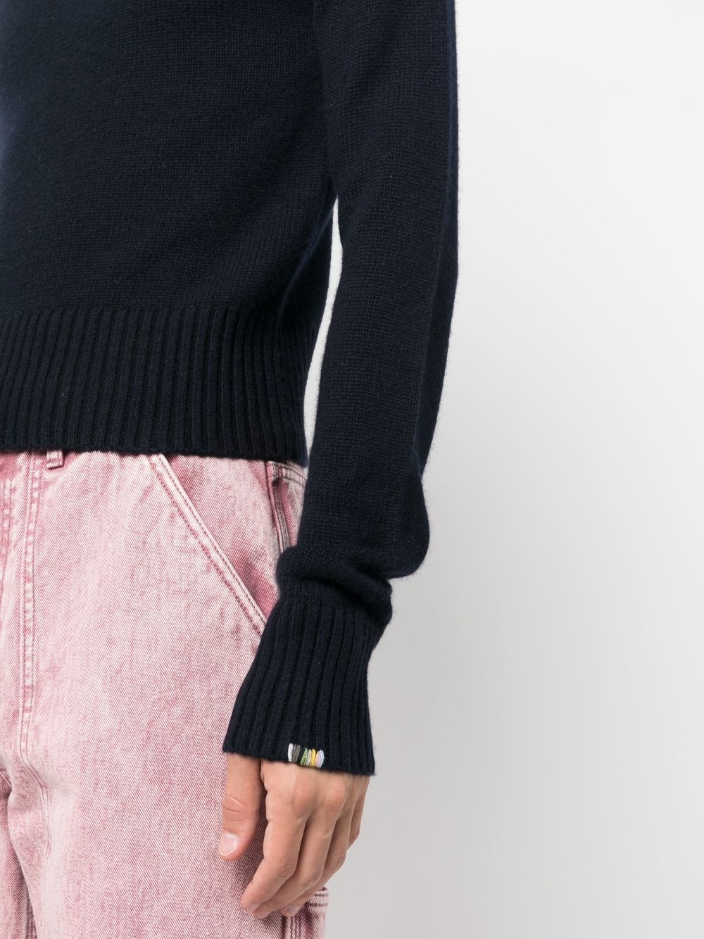 mock-neck cashmere jumper - 6