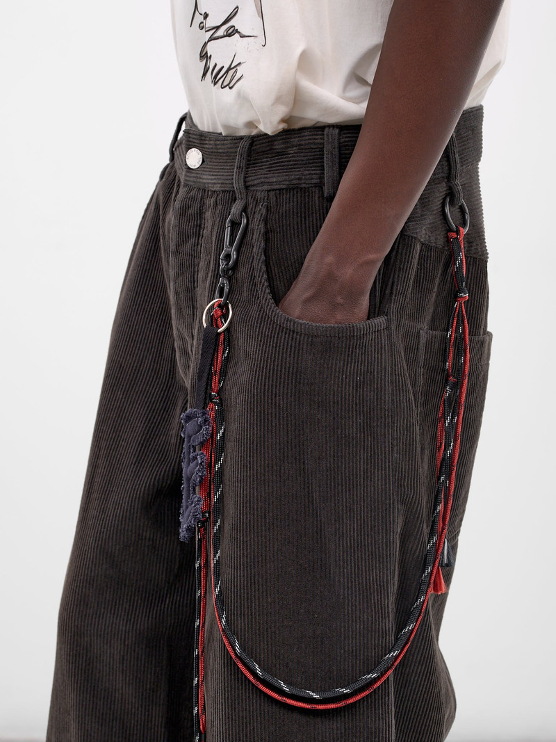 Song for the Mute Petrol Cropped Corduroy Trousers outlook