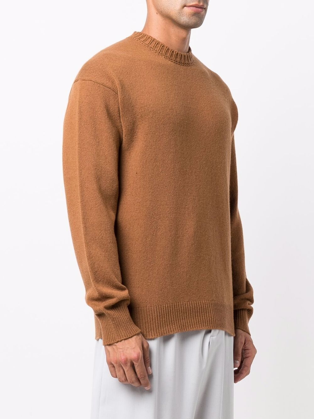 wool-cashmere crewneck jumper - 3