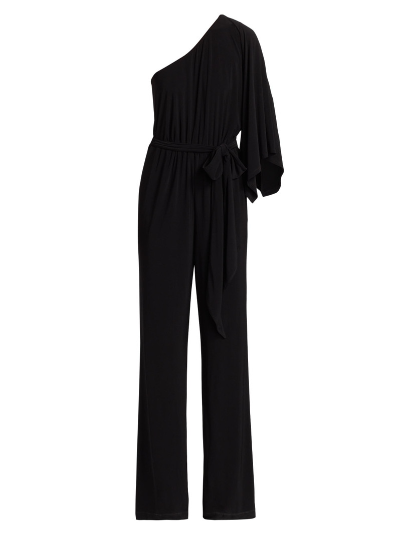 Women's Miranda One-Shoulder Jumpsuit - Black 1