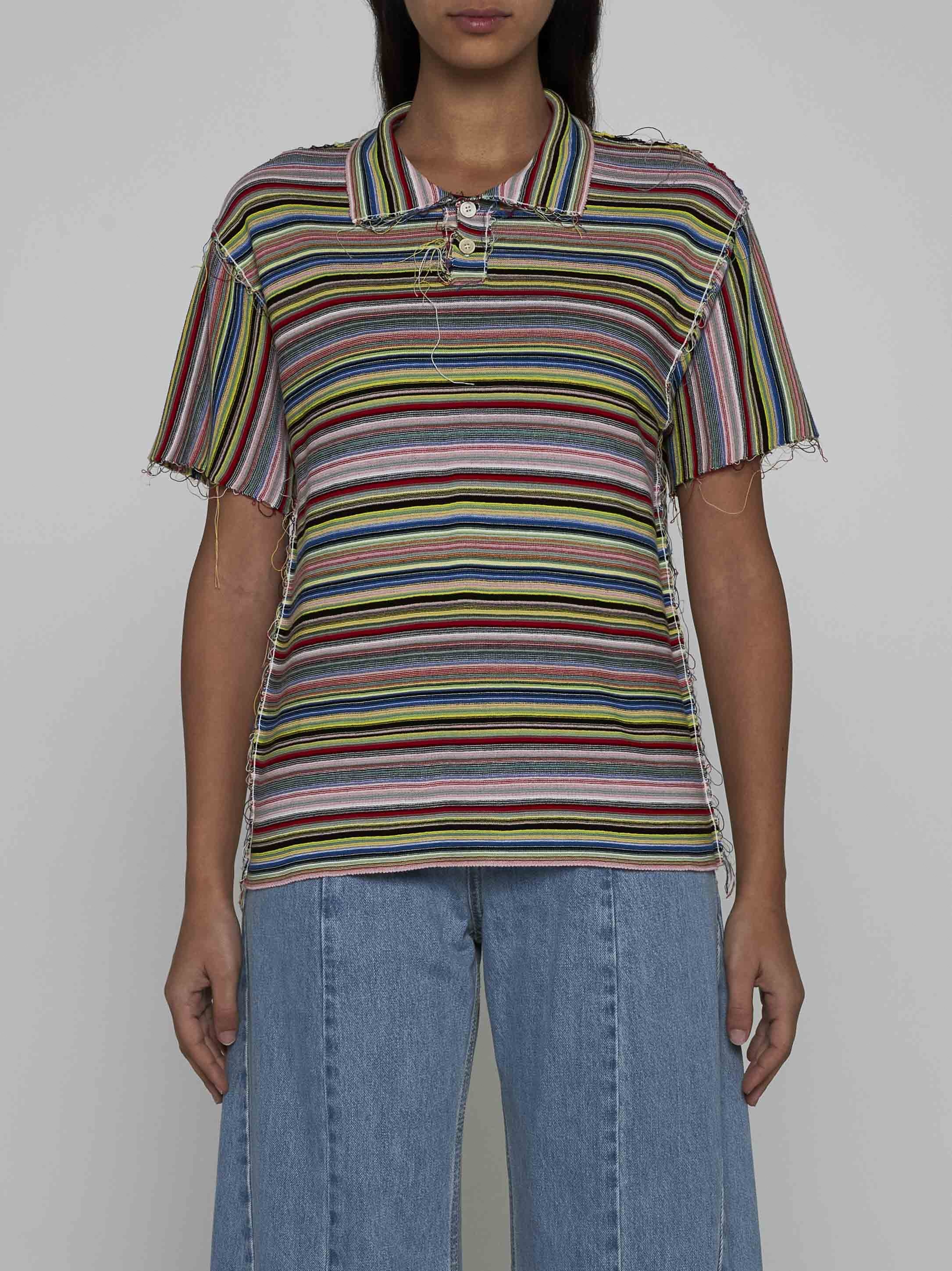 Striped cotton polo shirt - 3