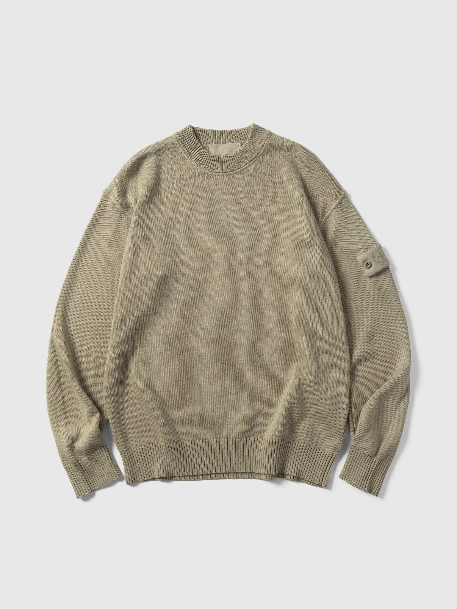 Ghost Piece Knit Sweater Beige - 1