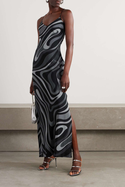 PUCCI Printed silk-crepe de chine maxi dress outlook