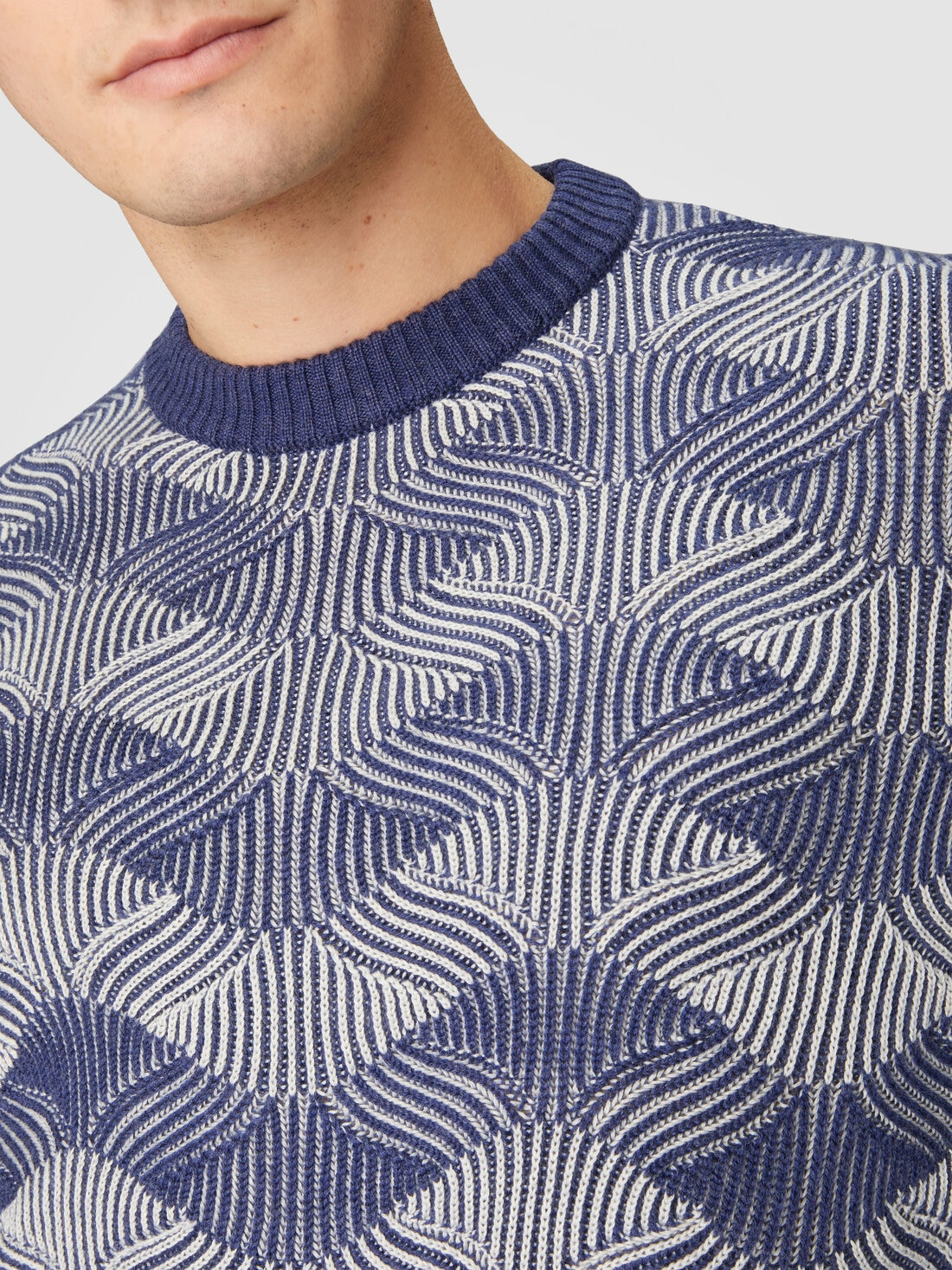 Ribbed crew neck sweater - 5