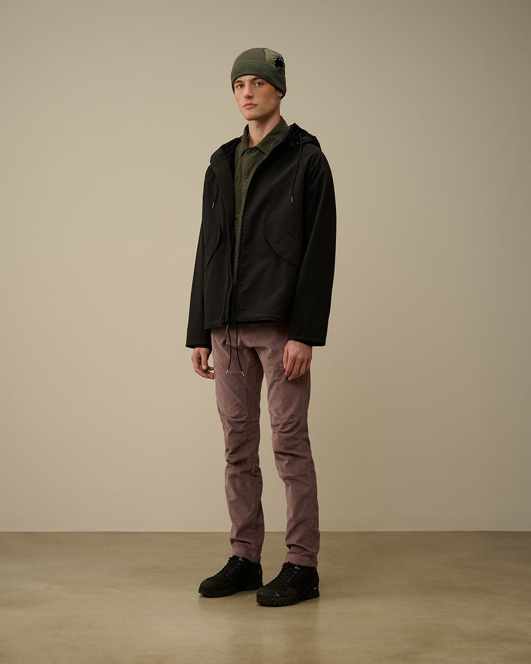 C.P. Company GD Shell Mixed Goggle Hooded Jacket | REVERSIBLE