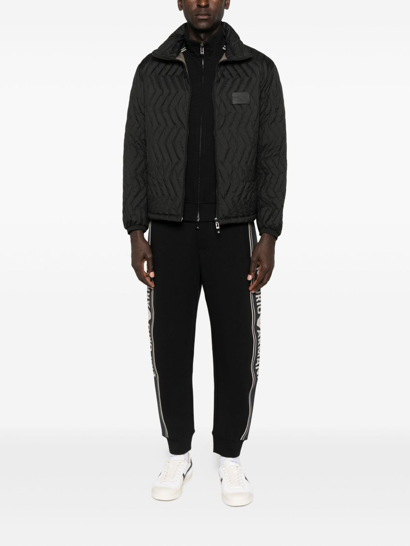 EMPORIO ARMANI quilted-chevron jacket outlook