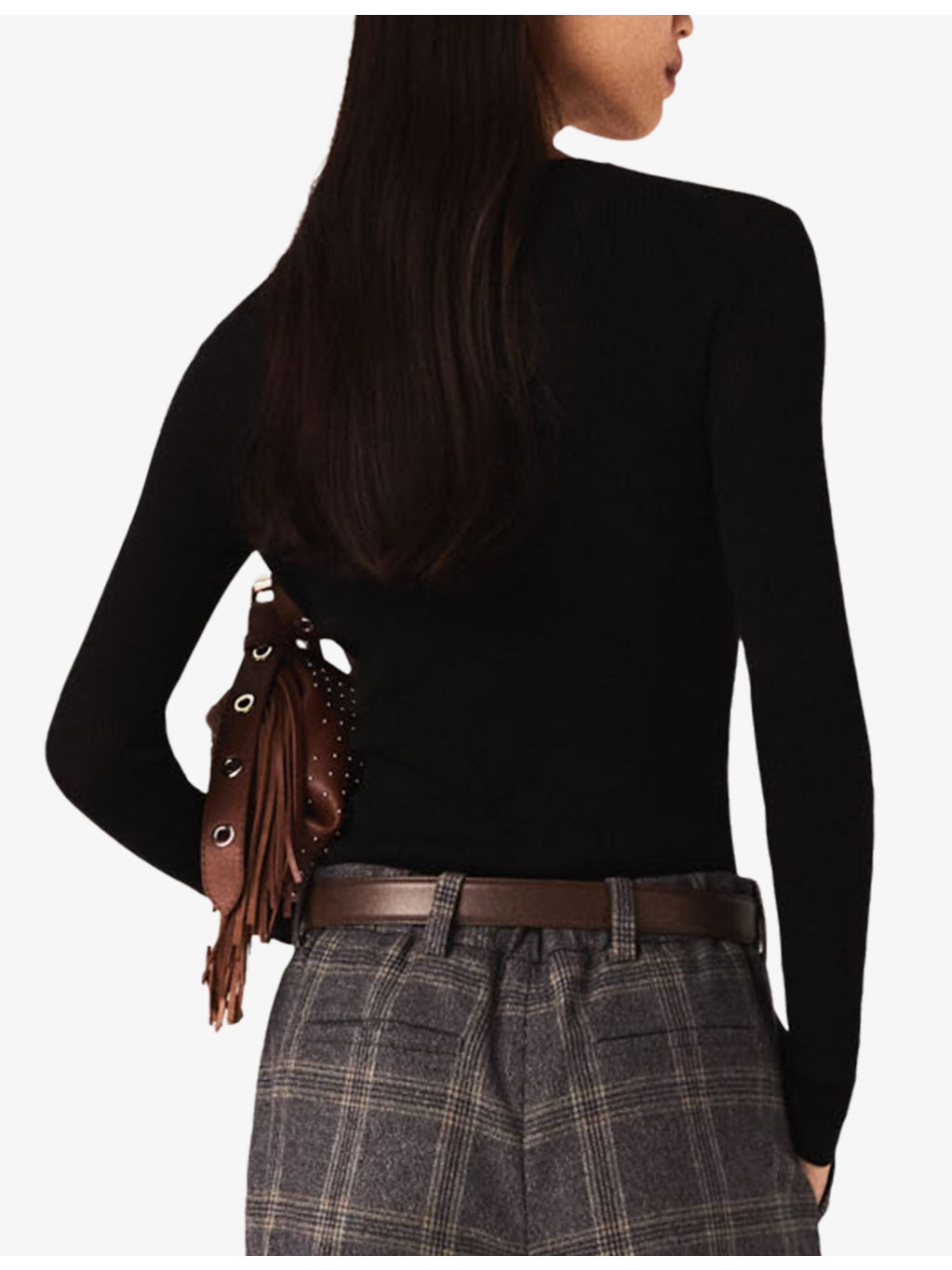 Ribbed Long-Sleeve Silk-Wool Blend Knitted Jumper - 4
