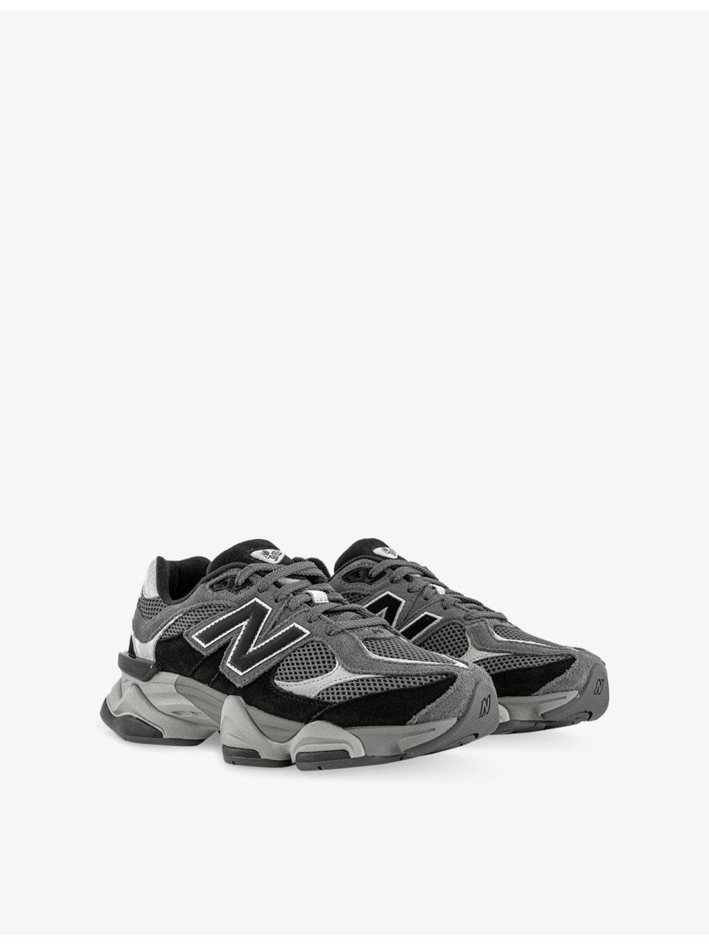 9060 Suede and Mesh Low-Top Trainers - 3