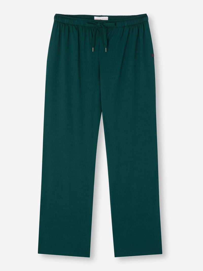 Men's Lounge Pants Basel Micro Modal Stretch Pine Green - 1