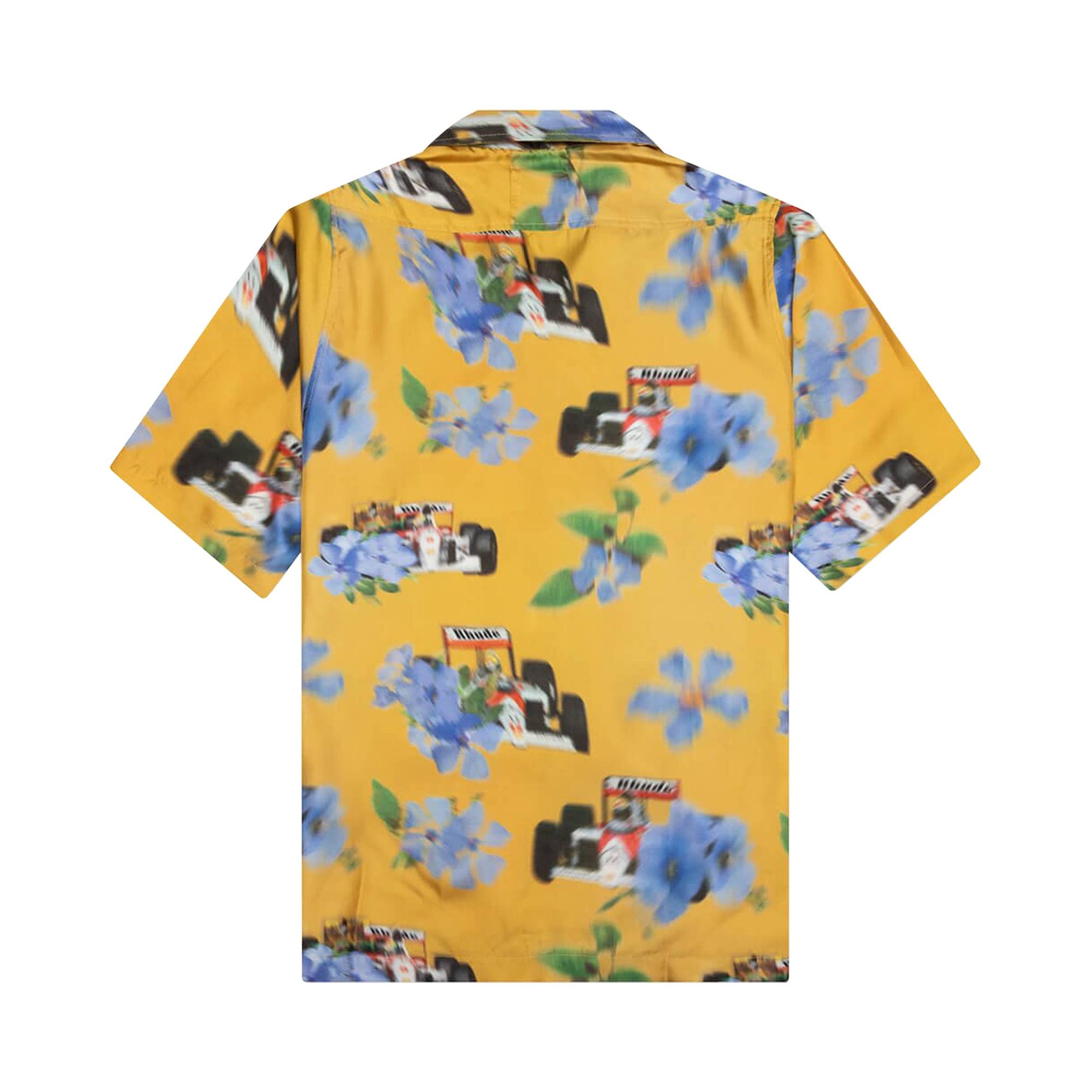 Rhude Loix Silk Shirt 'Yellow/Multicolor' - 2