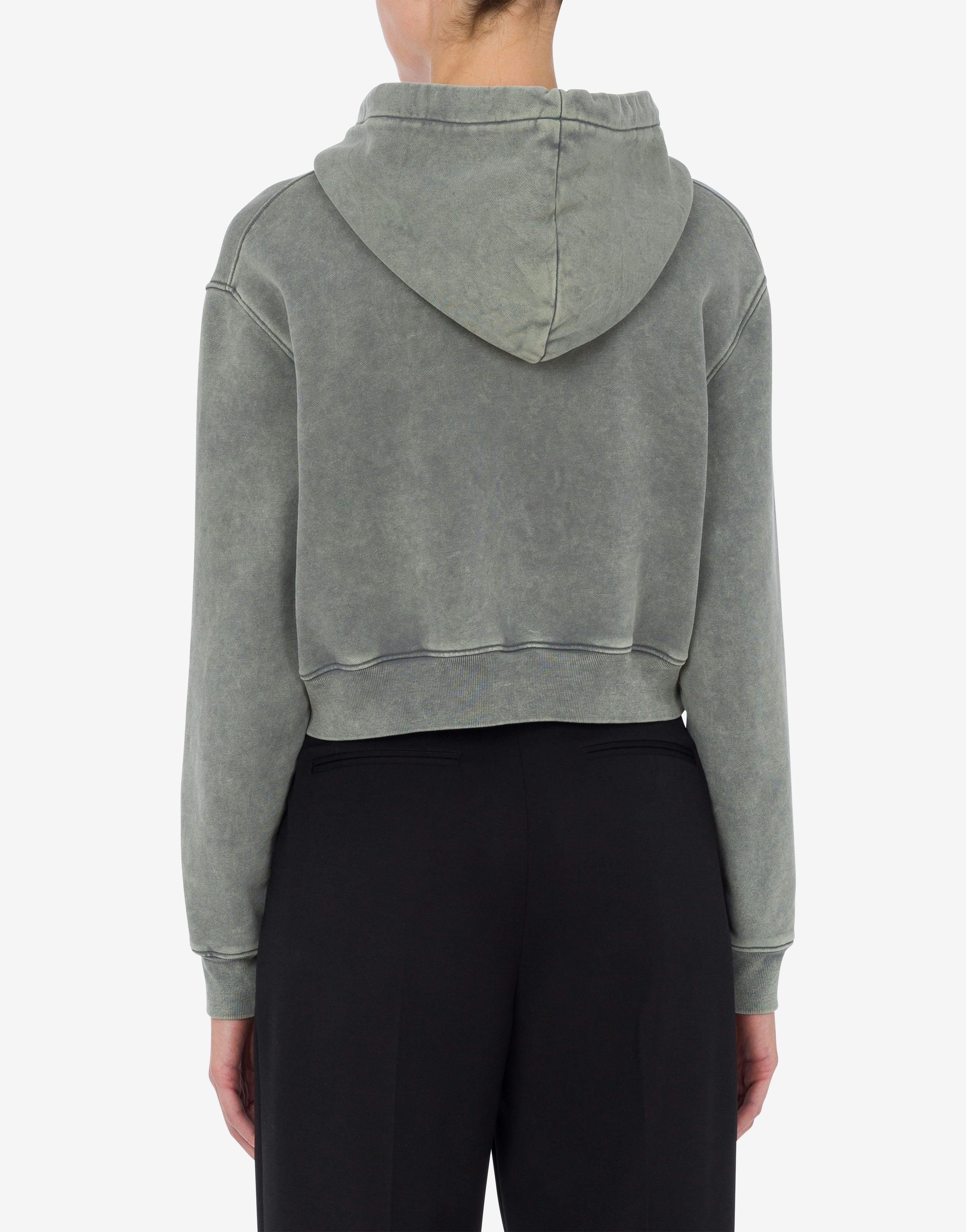 ORGANIC COTTON CROPPED HOODIE - 3