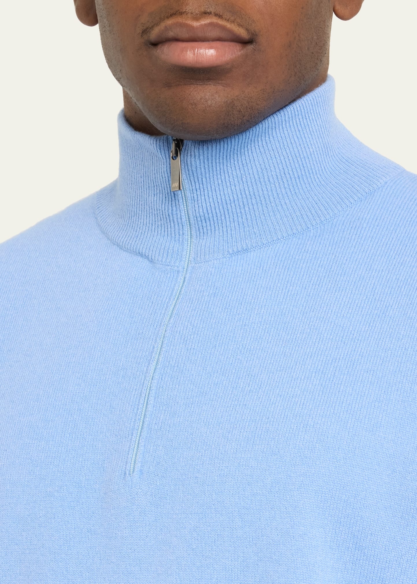 Men's Cashmere Half-Zip Sweater - 5