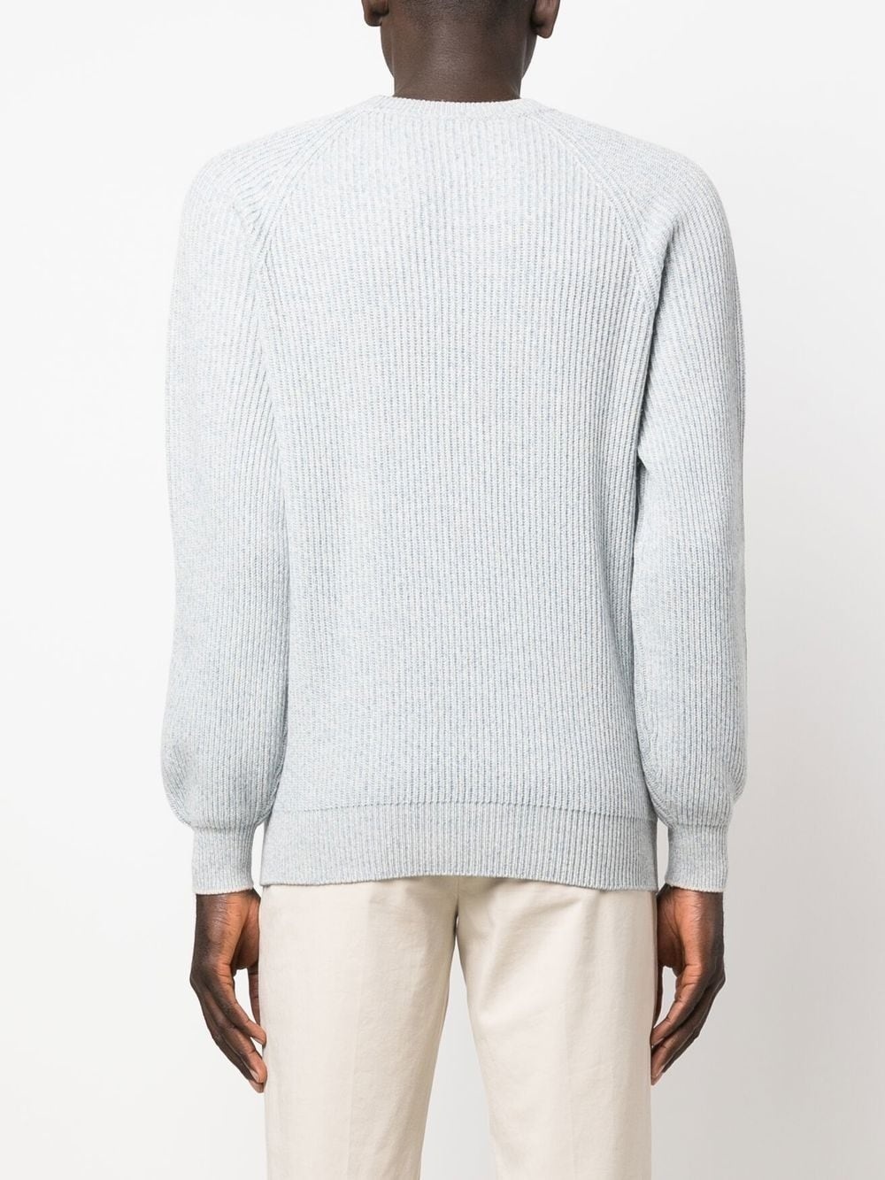 knitted crew-neck jumper - 4