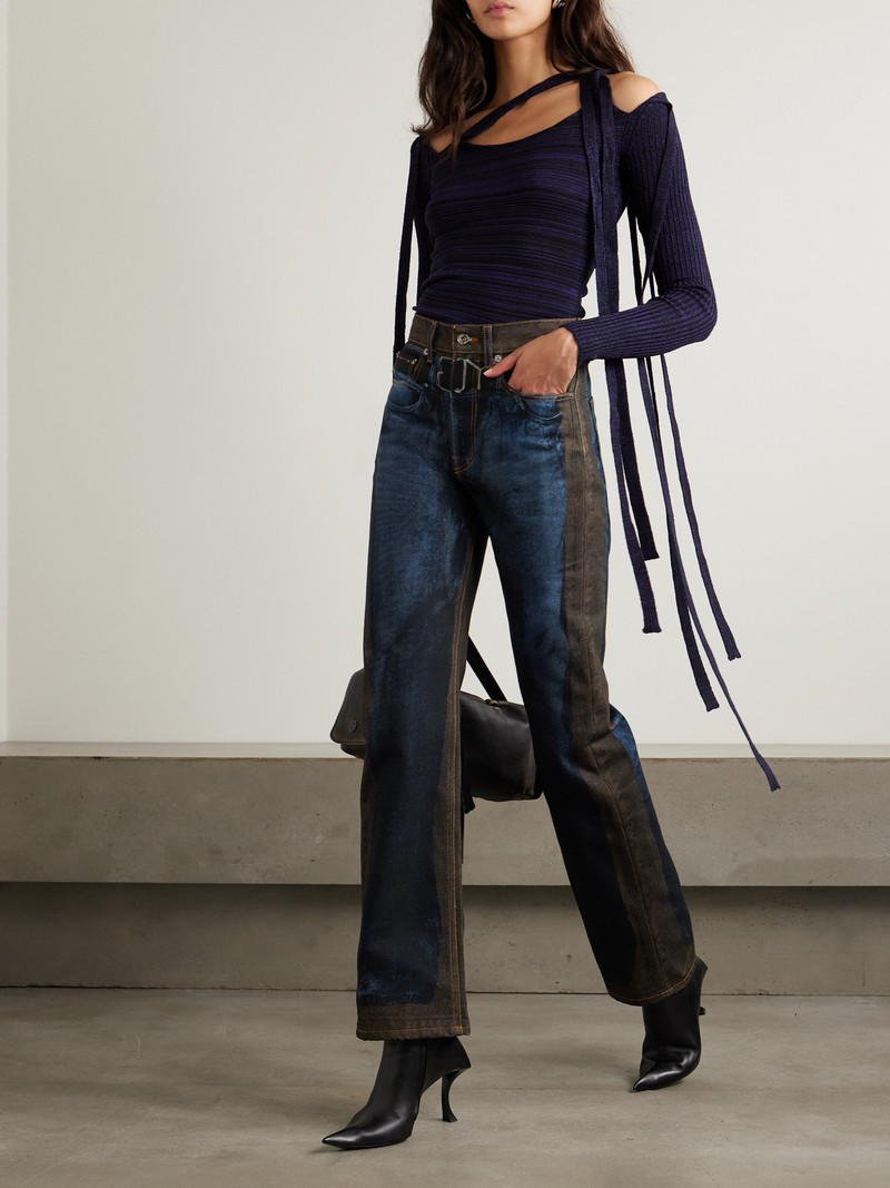 Y/Project Printed High-rise Slim-leg Jeans outlook