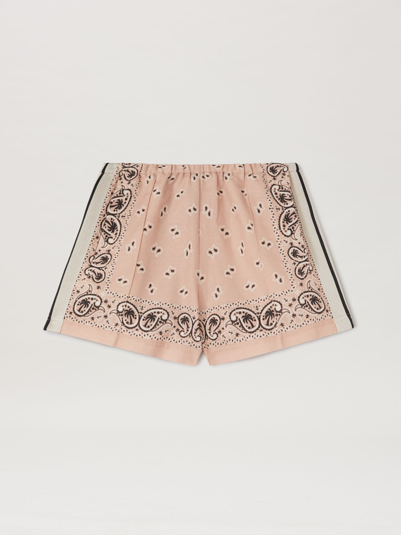 Paisley Track Shorts - 1