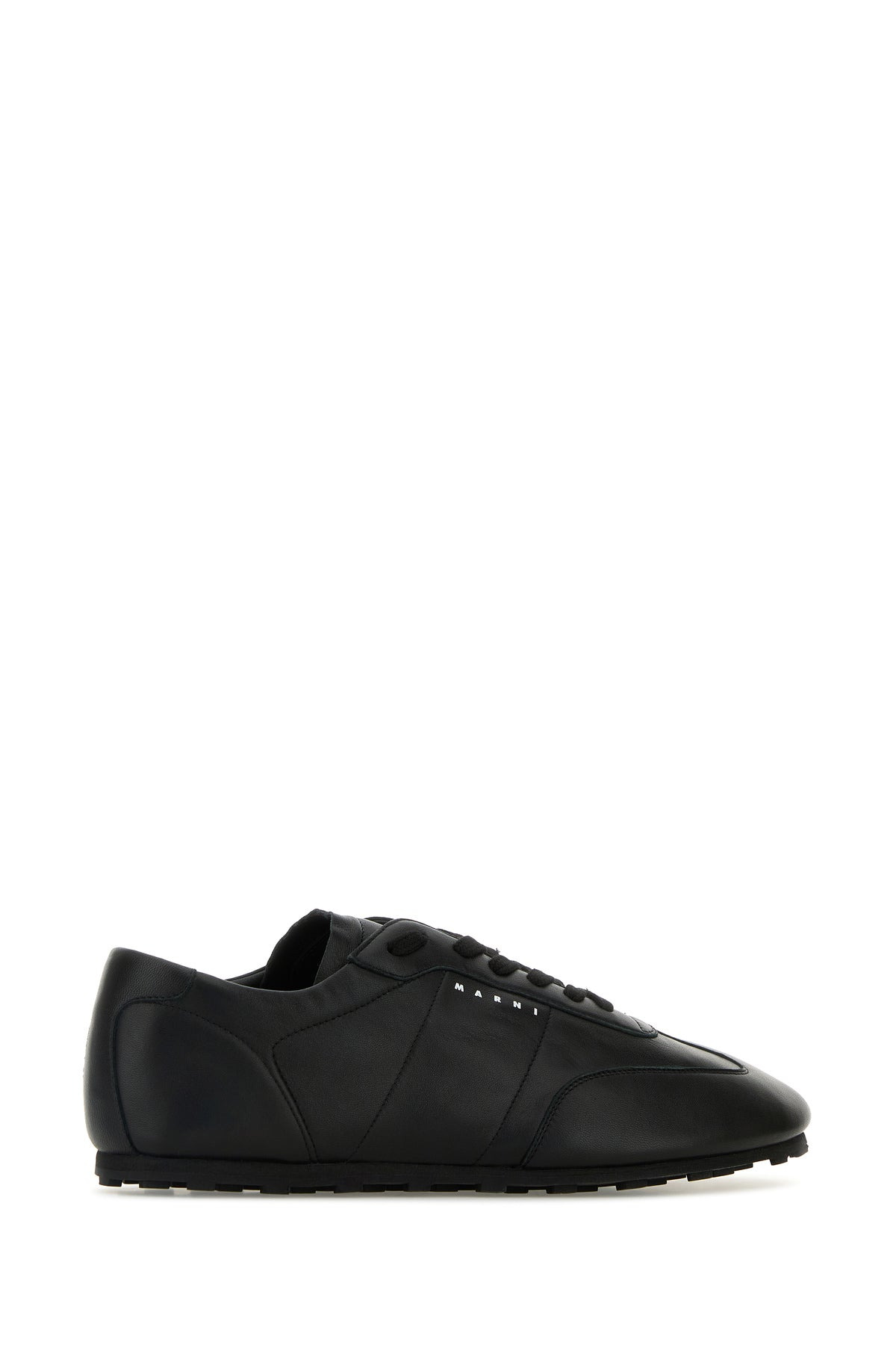 Black leather sneakers - 3